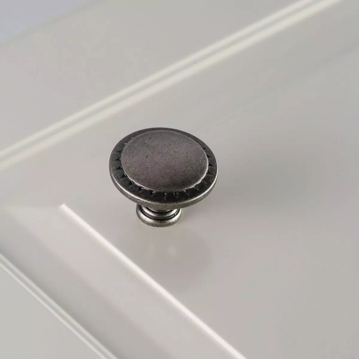 Buton pentru mobila Palermo, finisaj argint antichizat GT, D:32.5 mm [4]