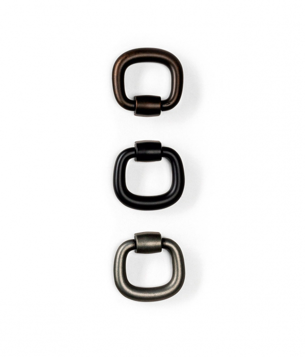 Buton pentru mobila Pendant, finisaj negru mat, L:39.3 mm [4]