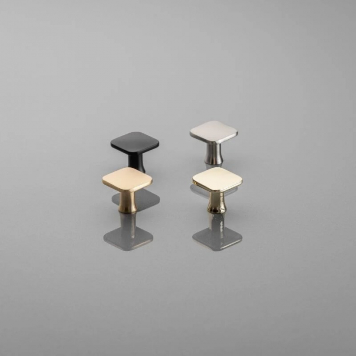 Buton pentru mobila Piazza, finisaj auriu lucios GT, 30x30 mm [4]