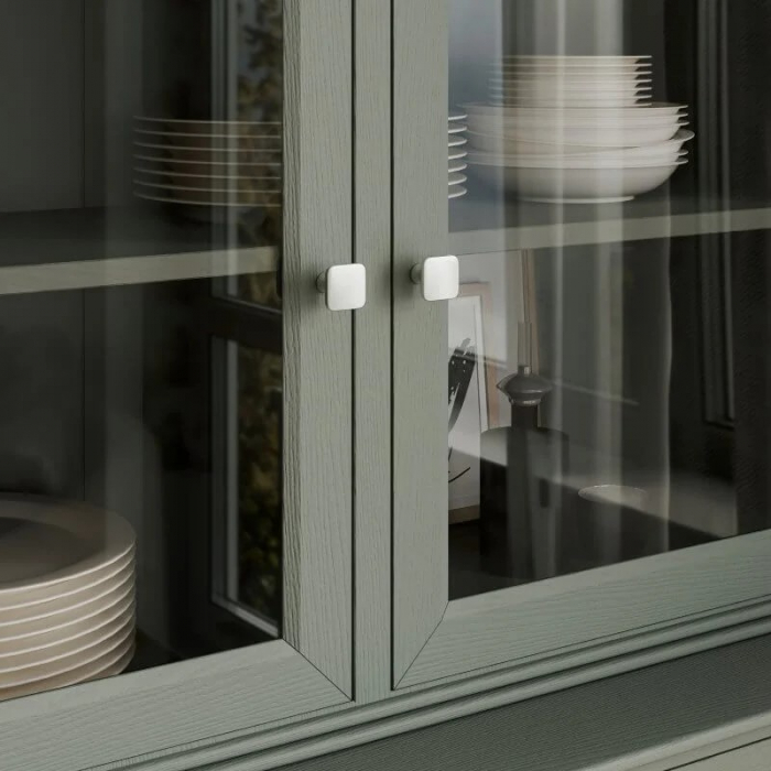 Buton pentru mobila Piazza, finisaj otel periat GT, 30x30 mm [2]
