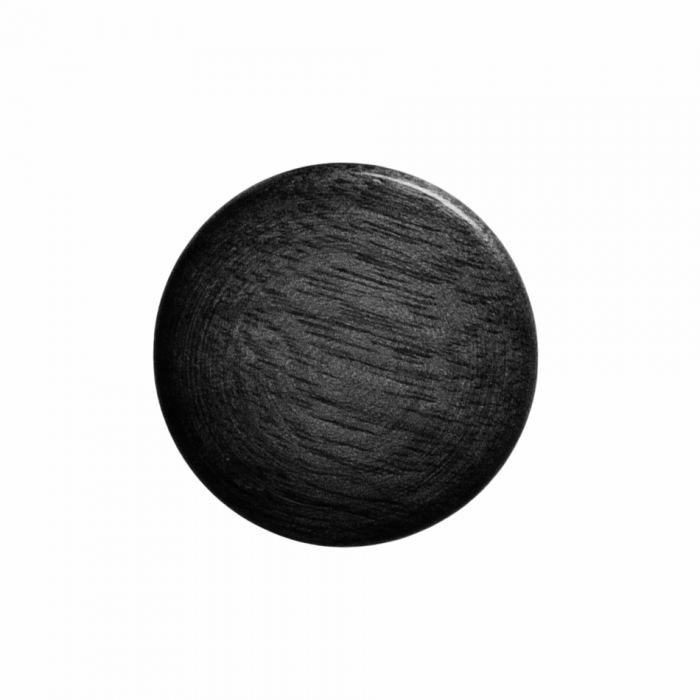 Buton pentru mobila Piece, finisaj negru mat lacuit, 25.4x35 mm [3]