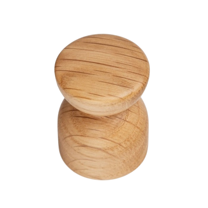 Buton pentru mobila Piece, finisaj stejar, 25.4x35 mm [2]