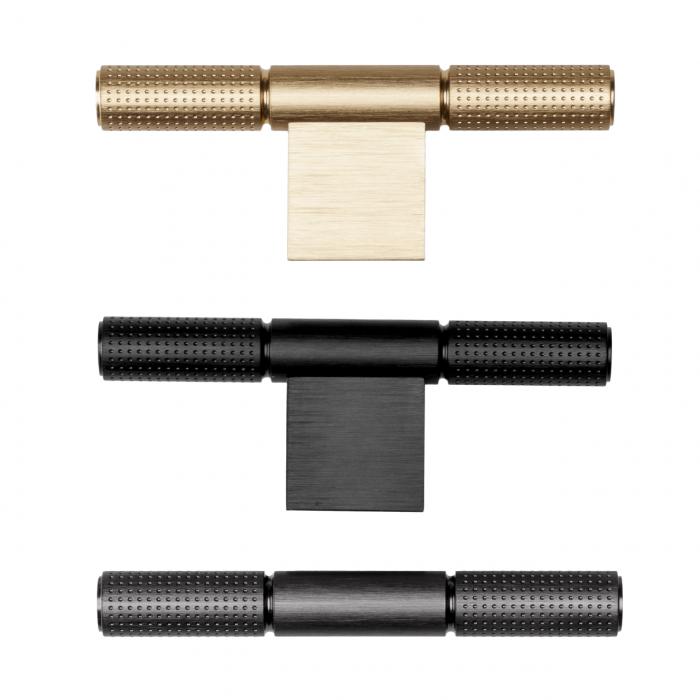 Buton pentru mobila Point Viefe, finisaj negru periat, 110x40.9 mm [3]