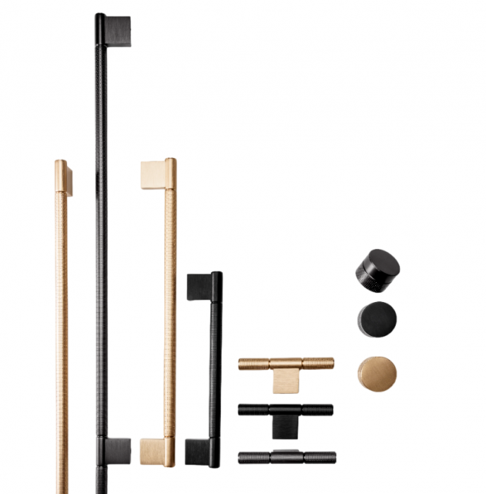 Buton pentru mobila Point Viefe, finisaj negru periat, 110x40.9 mm [4]