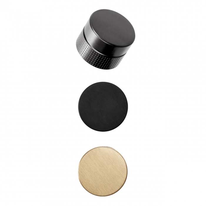 Buton pentru mobila Point Viefe, finisaj negru periat, D:40 mm [2]