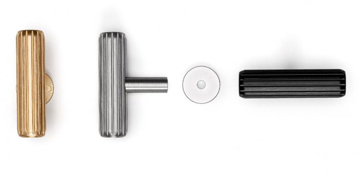 Buton pentru mobila Rille, finisaj otel inoxidabil, 55x38.5 mm [2]