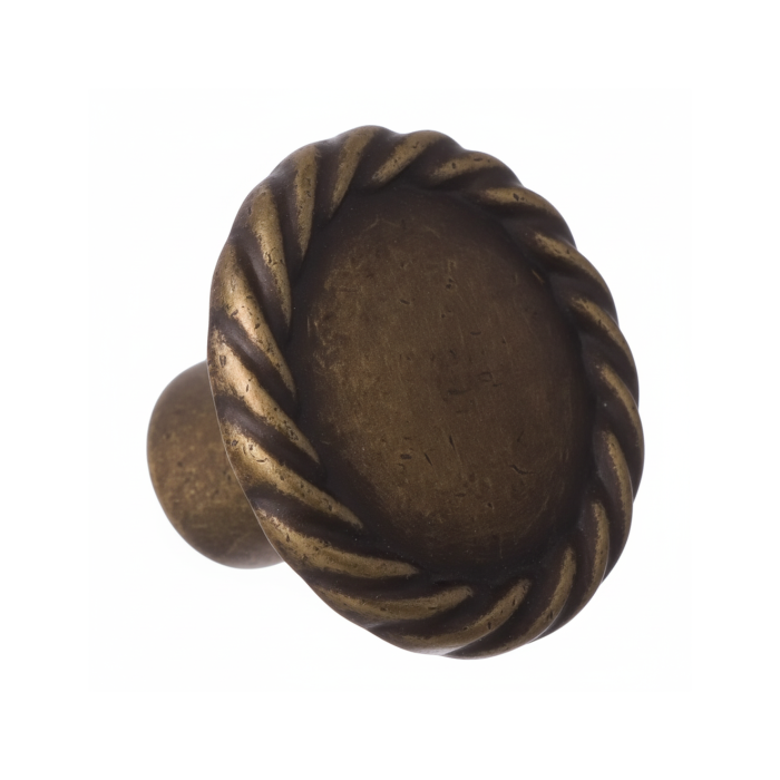 Buton pentru mobila Rope, finisaj alama antichizata, D:30 mm [2]