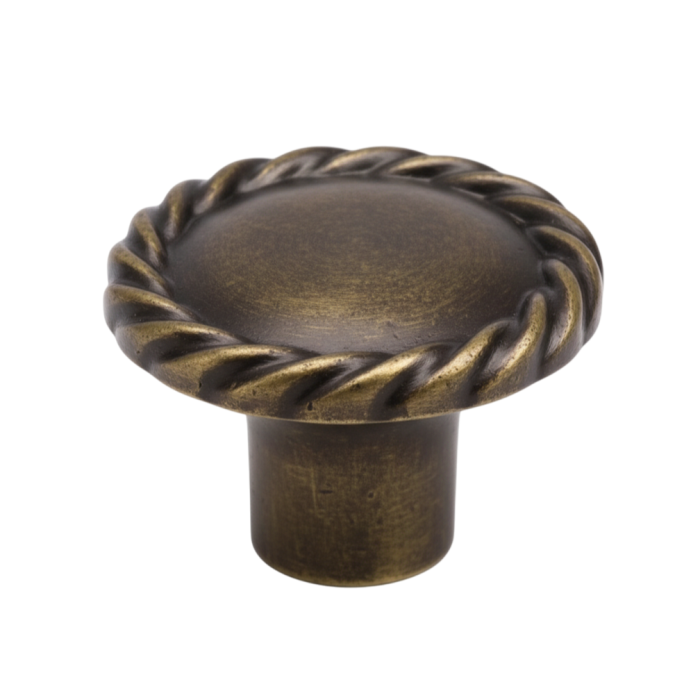 Buton pentru mobila Rope, finisaj alama antichizata, D:30 mm [1]