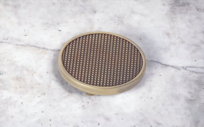 Buton pentru mobila Selin, finisaj alama antichizata periata CB, 16 mm [3]