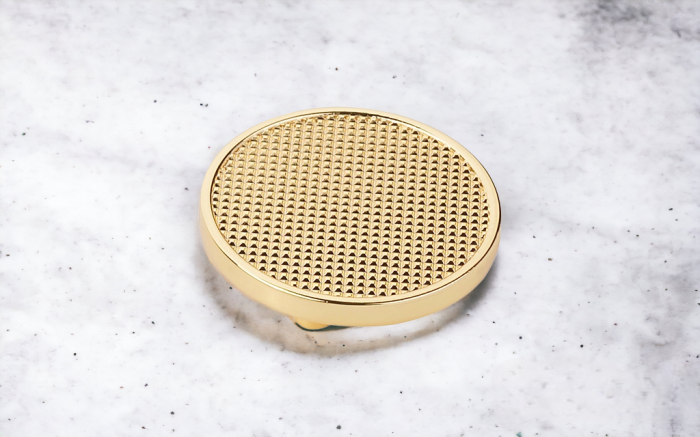 Buton pentru mobila Selin, finisaj aur lacuit CB, 16 mm [3]