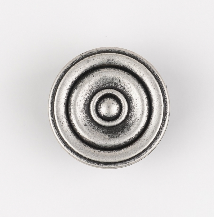 Buton pentru mobila Snail, finisaj argint antichizat CB, Ø:50 mm [2]