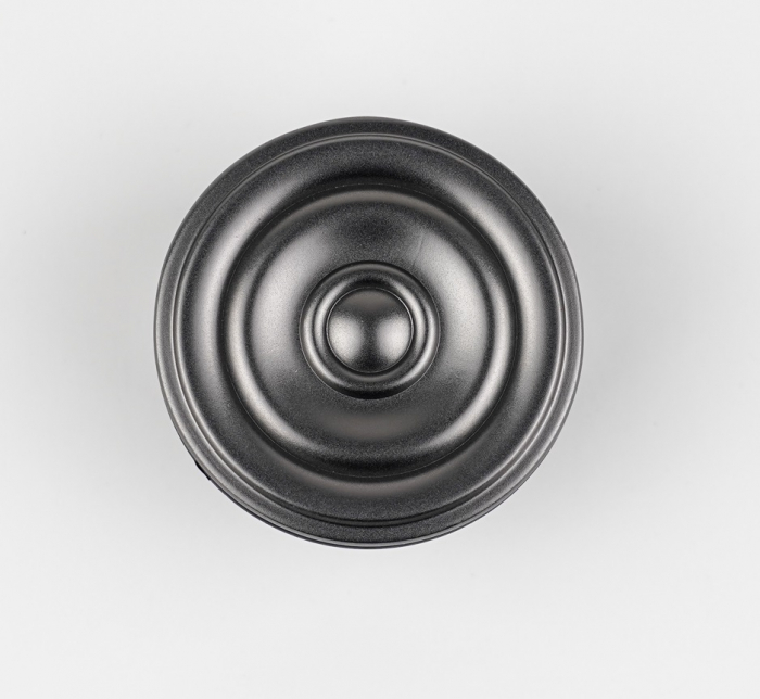 Buton pentru mobila Snail, finisaj negru gun metal CB, Ø:50 mm [2]