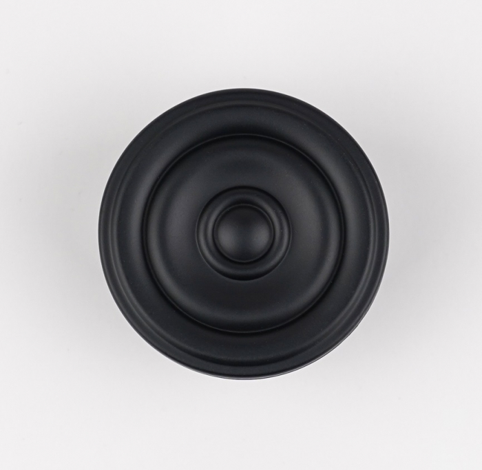 Buton pentru mobila Snail, finisaj negru mat CB, Ø:50 mm [2]