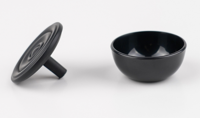 Buton pentru mobila Snail, finisaj negru mat CB, Ø:50 mm [3]