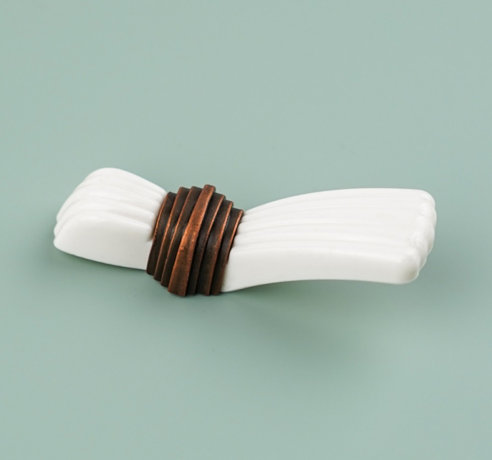 Buton pentru mobila Snow, finisaj cupru antichizat CB, 22 mm [5]