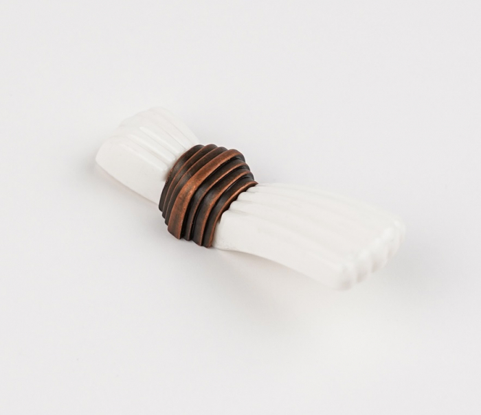 Buton pentru mobila Snow, finisaj cupru antichizat CB, 22 mm [3]