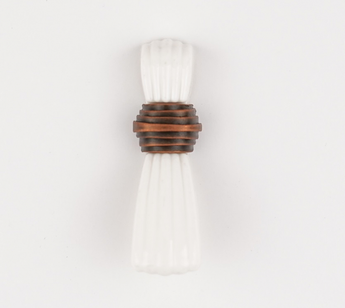 Buton pentru mobila Snow, finisaj cupru antichizat CB, 22 mm [2]