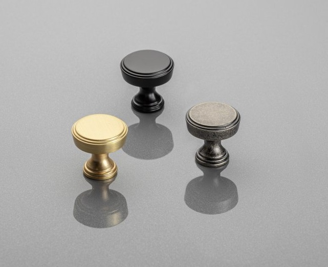 Buton pentru mobila Sonet, finisaj negru mat GT, D:25 mm [4]