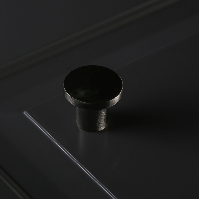 Buton pentru mobila Spot, finisaj otel periat GT, D:24 mm [3]