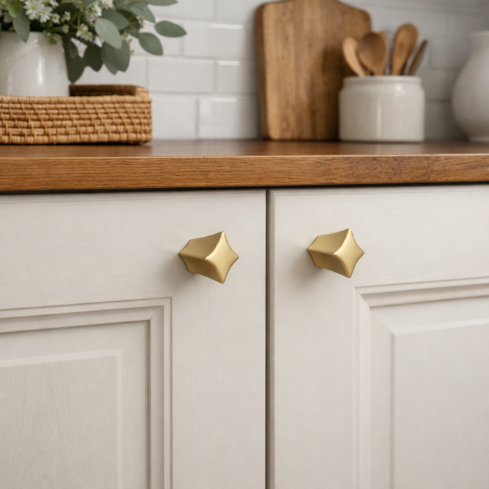 Buton pentru mobila Starr, finisaj auriu, L:15 mm [4]