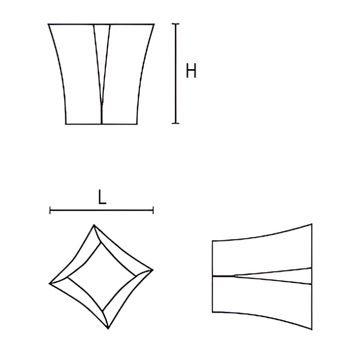 Buton pentru mobila Starr, finisaj negru cobalt, L:15 mm [3]