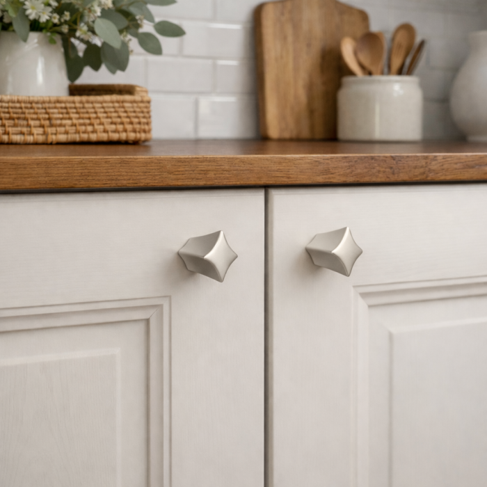 Buton pentru mobila Starr, finisaj nichel satin, L:15 mm [4]