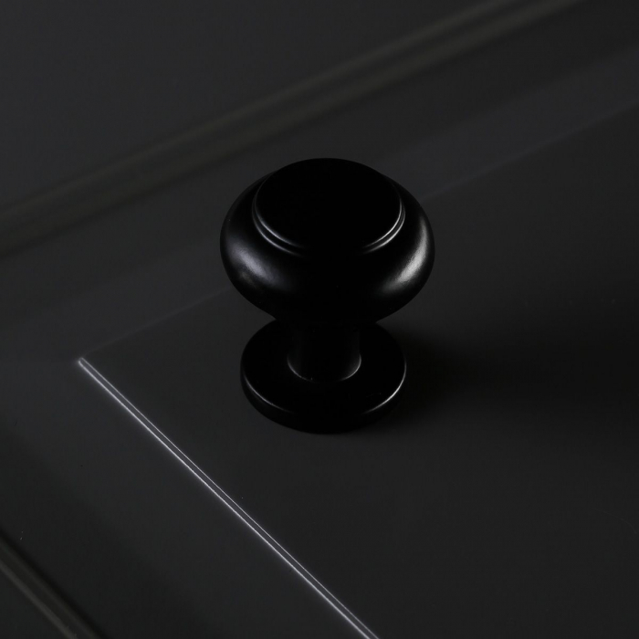 Buton pentru mobila Stilo, finisaj negru mat GT, D:22 mm [5]
