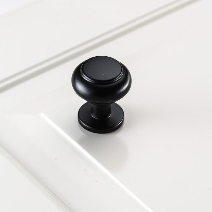 Buton pentru mobila Stilo, finisaj negru mat GT, D:22 mm [4]