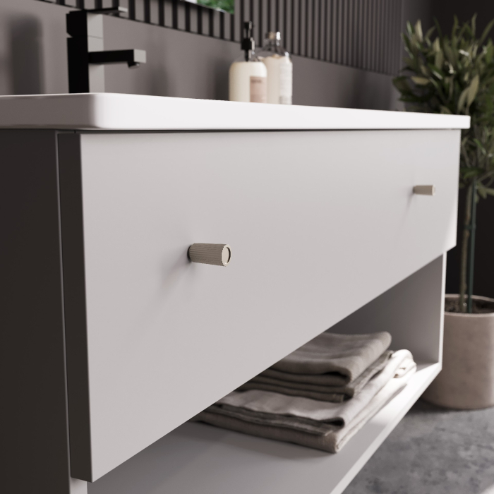 Buton pentru mobila Stria, finisaj nichel satin, D:15 mm [4]