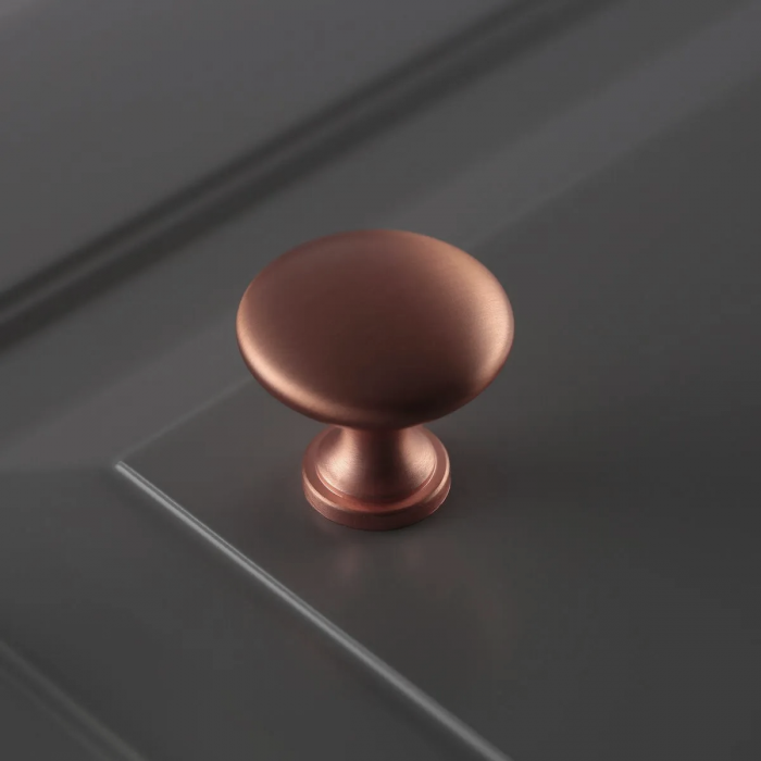 Buton pentru mobila Terni, finisaj cupru periat GT, D:30 mm [2]