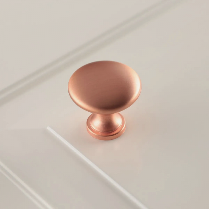 Buton pentru mobila Terni, finisaj cupru periat GT, D:30 mm [3]