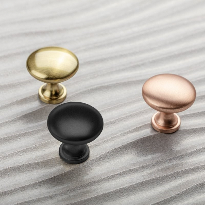 Buton pentru mobila Terni, finisaj negru mat GT, D:30 mm [3]