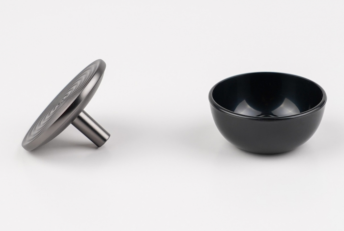 Buton pentru mobila Tobias, finisaj negru gun metal CB, Ø 50 mm [3]