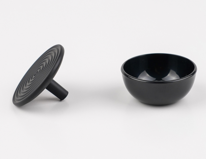 Buton pentru mobila Tobias, finisaj negru mat CB, Ø 50 mm [3]