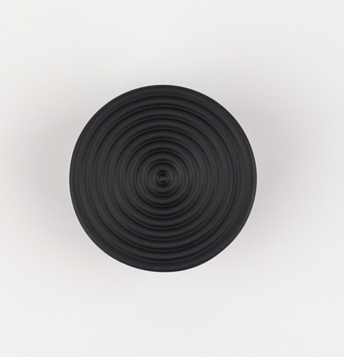 Buton pentru mobila Tobias, finisaj negru mat CB, Ø 50 mm [2]