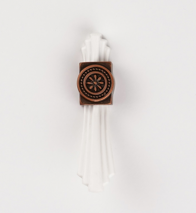 Buton pentru mobila Tulip, finisaj cupru antichizat CB, 28 mm [3]