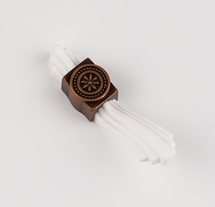 Buton pentru mobila Tulip, finisaj cupru antichizat CB, 28 mm [2]