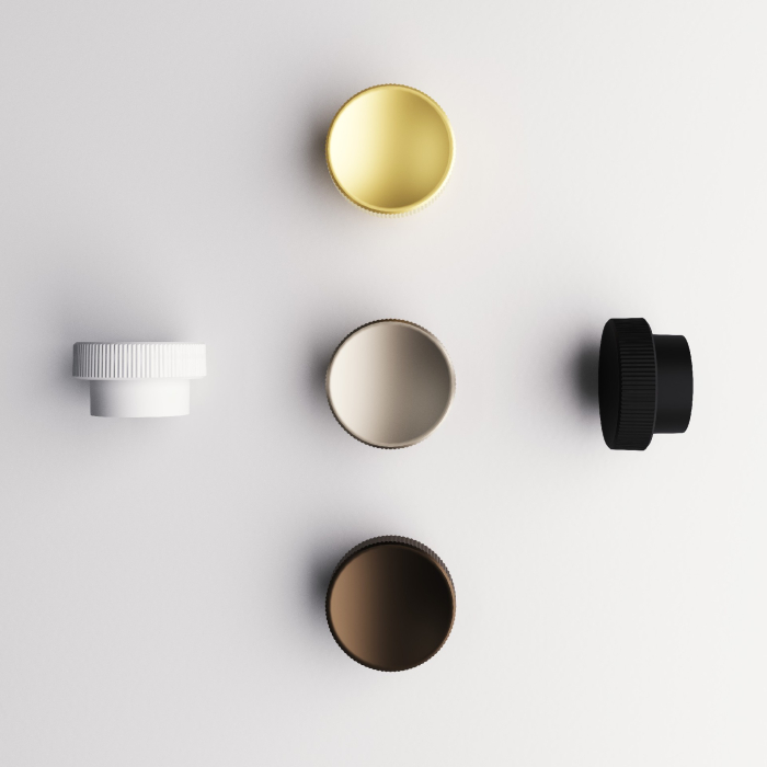 Buton pentru mobila Tuyo, finisaj alb, D:40 mm [5]