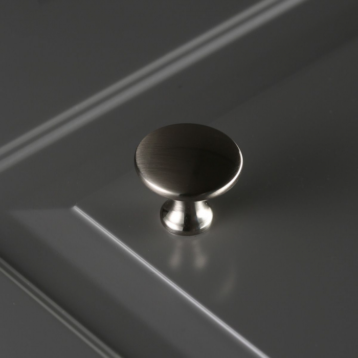 Buton pentru mobila Udine, finisaj otel periat GT, D:29 mm [3]