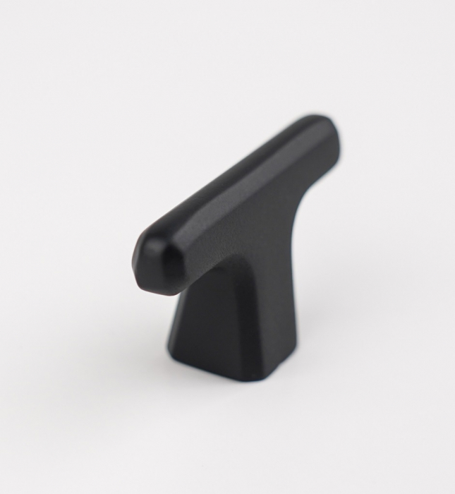 Buton pentru mobila Vera, finisaj negru mat CB, 55x18x28 mm [3]