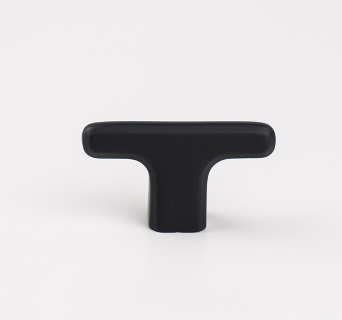 Buton pentru mobila Vera, finisaj negru mat CB, 55x18x28 mm [4]