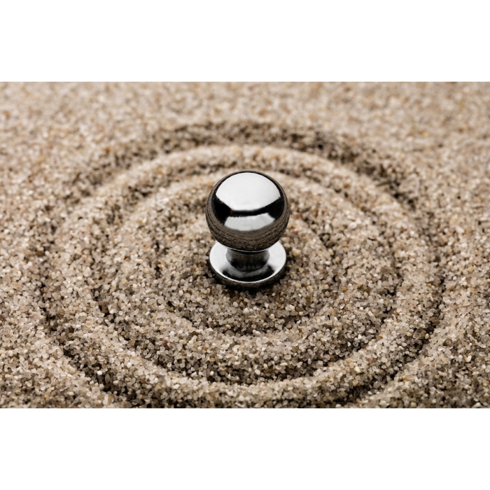 Buton pentru mobila WP-1155, finisaj crom GT, D:17 mm [4]