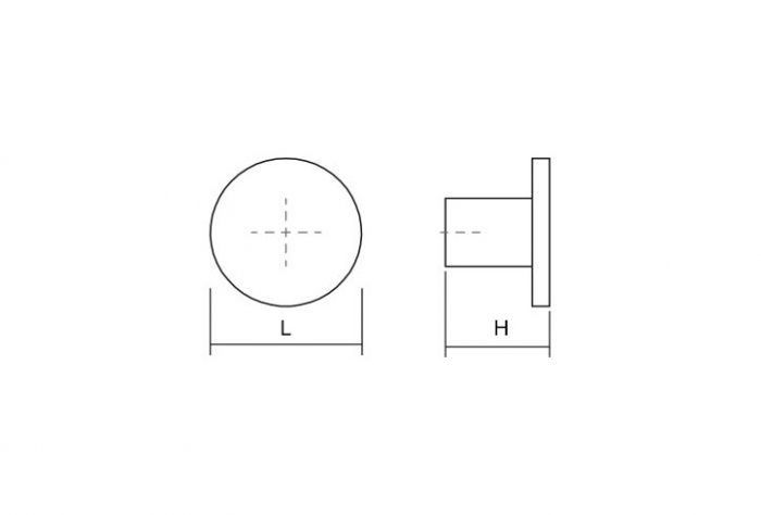 Buton pentru mobilier Como Big, crom lucios, D: 41 mm [3]