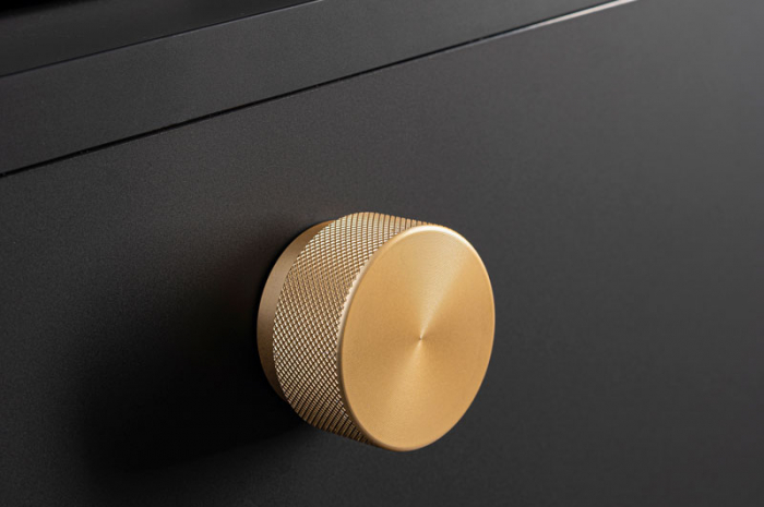 Buton pentru mobilier Graf Big, alama intunecata periata, D 38 mm [3]