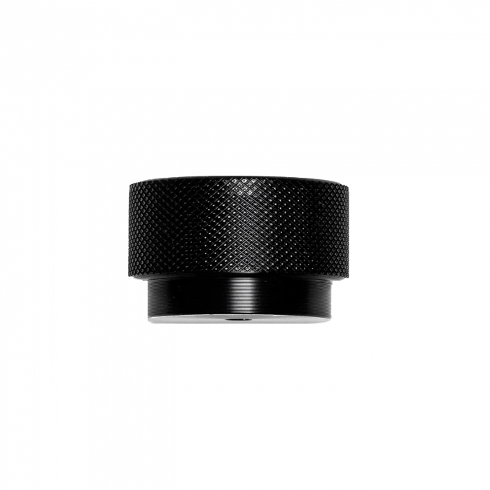 Buton pentru mobilier Graf Big, negru periat, D 38 mm [2]