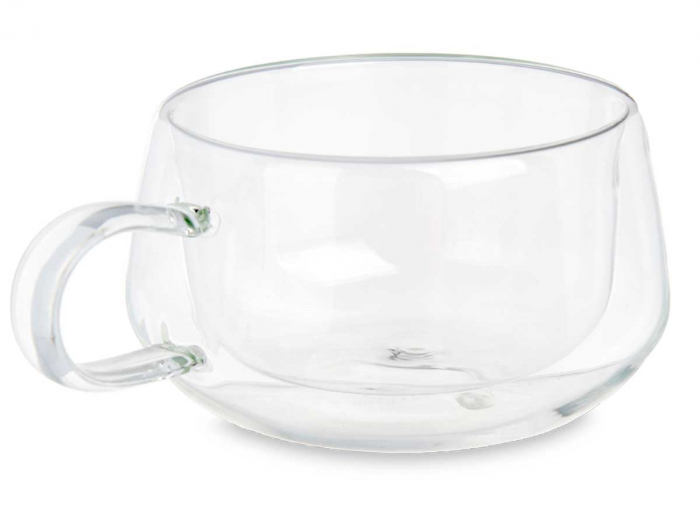 Cana pentru ceai cu perete dublu din borosilicat, 280 ml [1]