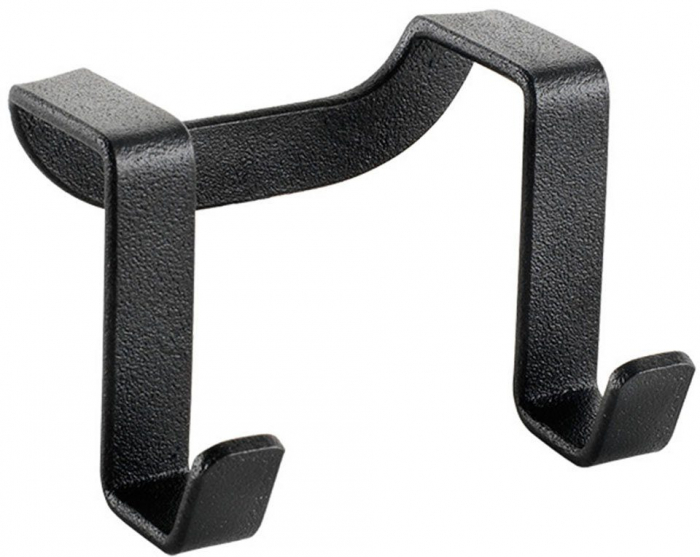 Carlig dublu Galileo Lava, negru, 6x4x4 cm [2]