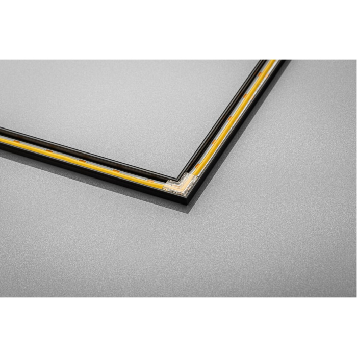 Conector de colț transparent GTV pentru banda LED COB, 8 mm, 90° [6]