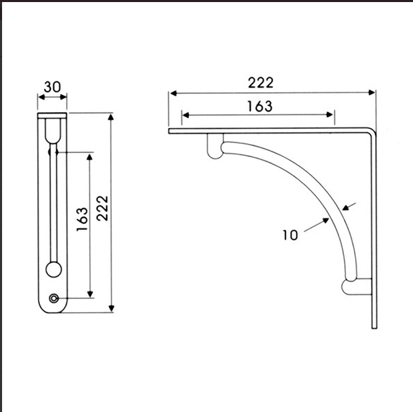 Consola, suport raft, finisaj inox satinat 1 [2]