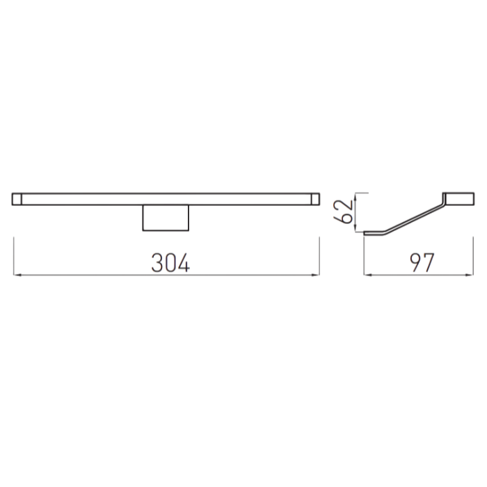 Corp de iluminat LED Maximus GTV, pentru oglindă, lumină caldă, 5W, IP20, crom [2]